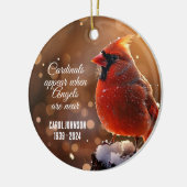 Cardinaux et Anges Ornement personnalisé (Gauche)