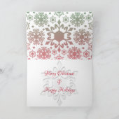 Cardinaux et Cheval de Noël Carte de voeux pliée (Intérieur)