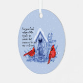 Cardinaux et ornement des flocons de neige (Avant gauche)