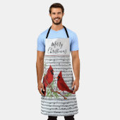 Cardinaux et tablier de musique (Porté)