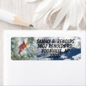 CARDINAUX - ÉTIQUETTES D'ADRESSE DE RETOUR (En situation)