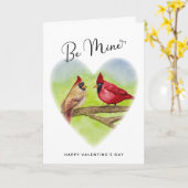 Cardinaux rouges Soyez des couples à miens Carte S (Fleur jaune)