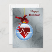 cardio- carte de fin de année de corps médical (Devant / Derrière)