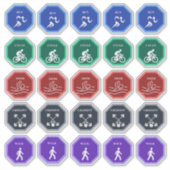 Cardio Dagen Workout Tracker Planner Stickers (Voorkant)