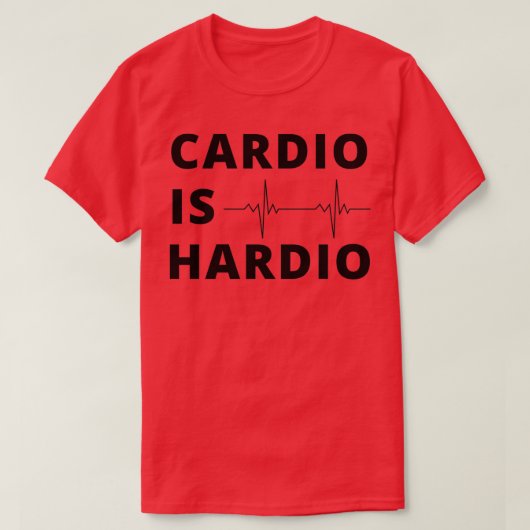 cardio is een hardiocadeau voor gym loversvoor fit t-shirt (Design voorkant)