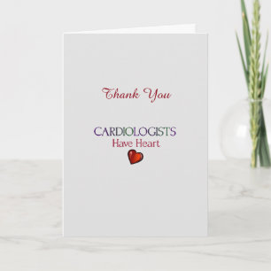 Cardiologe Hartelijk dank Bedankkaart