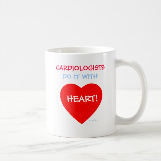 Cardiologen doen het met hartstilte koffiemok (Rechts)