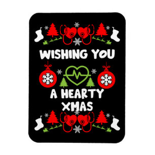 Cardiologie Kerstmis Medisch Personeel Giften Magneet