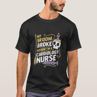 Cardiologie Verpleegster Halloween Spooky Nursing  T-shirt