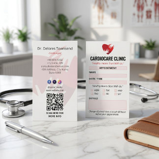 Cardiologiekliniek Bedrijfs | Schoene Afspraak Visitekaartje