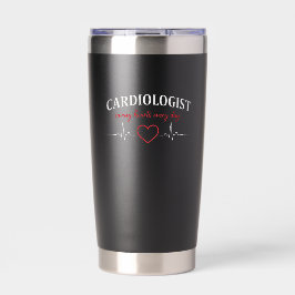 Cardiologist Saving Hearts Every Day Geïsoleerde Drinkbeker
