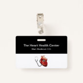 Cardiologue Médicale Nom Badges Modèle (Dos avec clip)