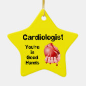 Cardioloog Goede Handen Keramisch Ornament (Achterkant)
