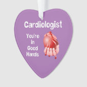 Cardioloog Goede Handen Ornament (voorkant)