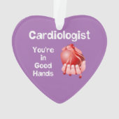 Cardioloog Goede Handen Ornament (achterkant)
