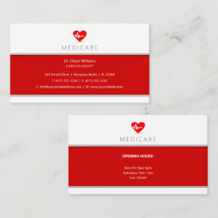 Cardioloog   Heart Specialist   Hart Doctor Visitekaartje