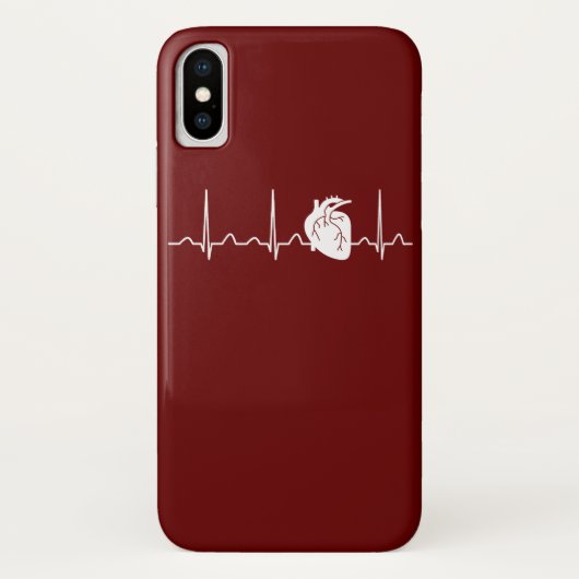 Cardioloog Heartbeat Case-Mate iPhone Case (Achterkant)