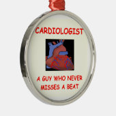 cardioloog metalen ornament (Rechts)