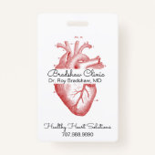 Cardioloog of hartscheikundig anatomisch hart badge (Voorkant)