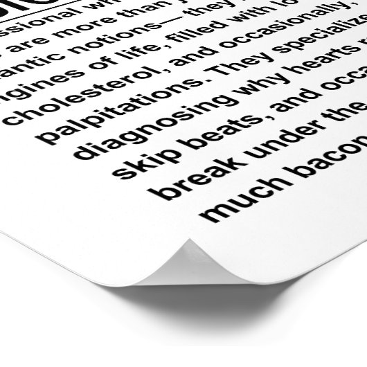 Cardioloog Poster (Hoek)