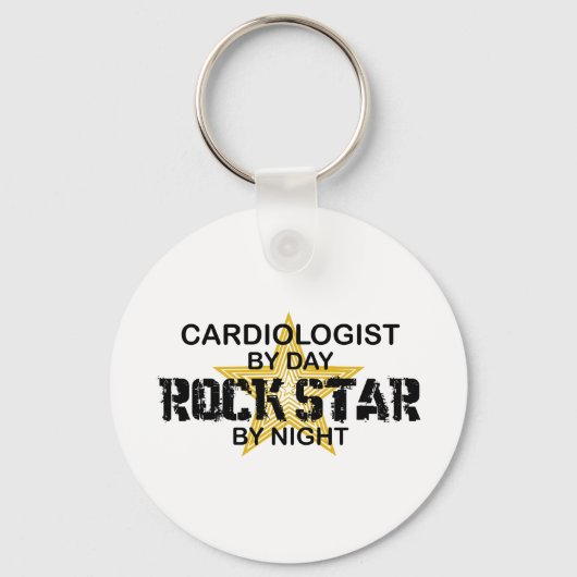 Cardioloog Rock Star by Night Sleutelhanger (Voorkant)