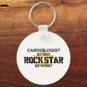 Cardioloog Rock Star by Night Sleutelhanger (Voorkant)