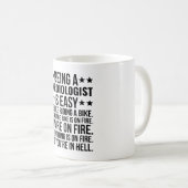 Cardioloog zijn is makkelijk, het is alsof je rond koffiemok (Voorkant rechts)