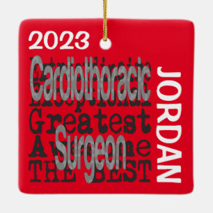 Cardiothoracale chirurg Extraordinaire CUSTOM Keramisch Ornament