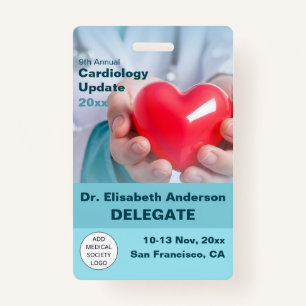 Cardiothoracale medische conferentie badge