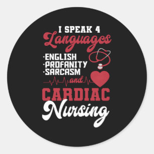 Cardiovasculaire cardiologie ronde sticker