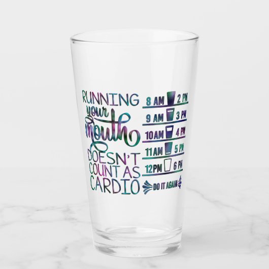 Cardiowatertijd/meetglas Glas (Voorkant)