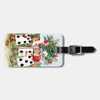 Cardmen schilderen de koningin-Rozen in Wonderland Bagagelabel