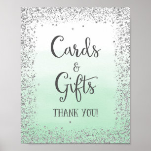 Cards and Gifts Wedding Poster Print