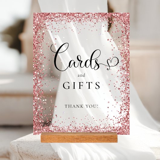 CARDS & GIFTS Copper Glitter Bridal Shower 