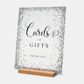 CARDS & GIFTS Silver Glitter Bridal Shower  (Angle)