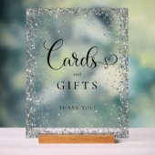 CARDS & GIFTS Silver Glitter Bridal Shower  (Neutre)