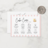 Care Bakery Hartelijk dank Notitiekaartje (Voorkant / Achterkant in situ)