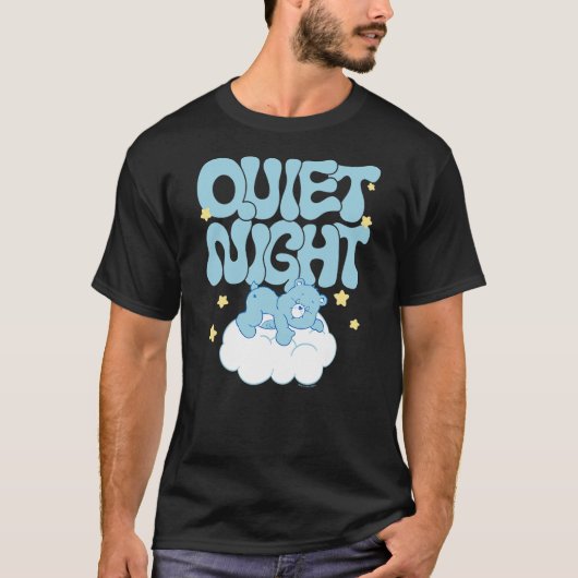 Care Bears Quiet Night Bedtime Bear Comfy Cloudy V T-shirt (Voorkant)