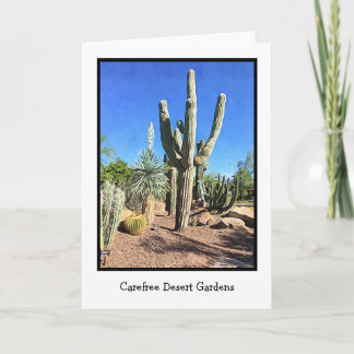 Carefree Desert Gardens Blank Wenskaart Kaart