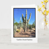 Carefree Desert Gardens Carte de voeux vierge (Fleur jaune)