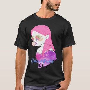 Carefree Life Fun Colorful Retro Carefree T-shirt