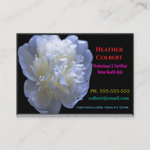 Caregiver Sincere Trust Floral Professional Visitekaartje