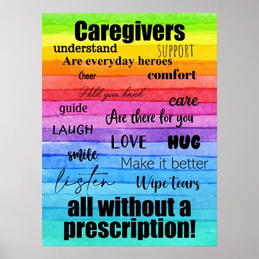 Caregivers Rainbow Poster (Voorkant)