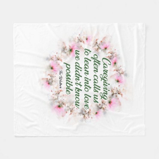 Caregiving appreciation blanket fleece deken (Voorkant (Horizontaal))
