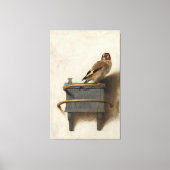 Carel Fabritius - De goudvink Canvas Afdruk (Voorkant)