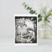 Caresse de la mort carte postale (Debout devant)