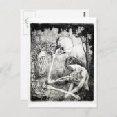 Caresse de la mort carte postale (Devant / Derrière)