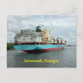 Cargo Container Ship Briefkaart (Voorkant)