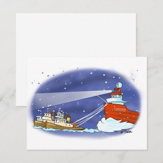 Cargo Kris Kringle carte plate (Devant / Derrière)
