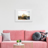 Carguero en el puerto (A Coruña) Canvas Afdruk (Insitu (Woonkamer))